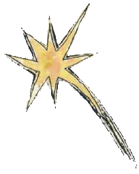 Symbole : déflagration étoilée aux rayons asymétriques