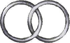 Symbole : deux anneaux d argent